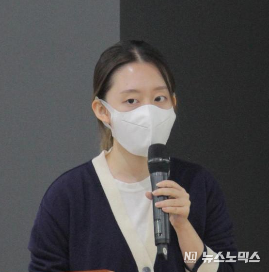 북한인권시민연합 소속 'BeLong'팀의 강연지 활동가