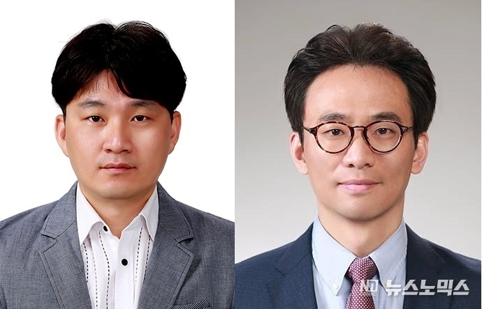 경기도경제과학진흥원 정귀완 수석연구원(왼쪽)과 성균관대 이원식 교수