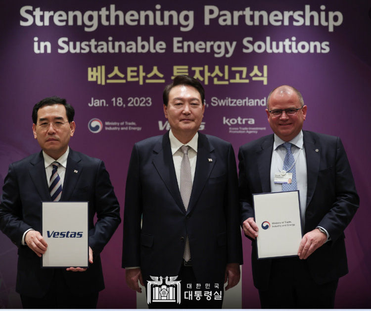 <strong>Vestas announced to invest $3 billion in Korea for strengthening partnership in sustainable energy solutions.</strong>