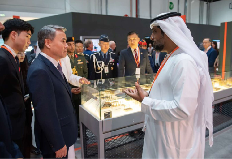 <strong>South Korean Defense Minister Lee Jong-seop attends the UAE International Defense Exhibition (IDEX) 2023</strong>