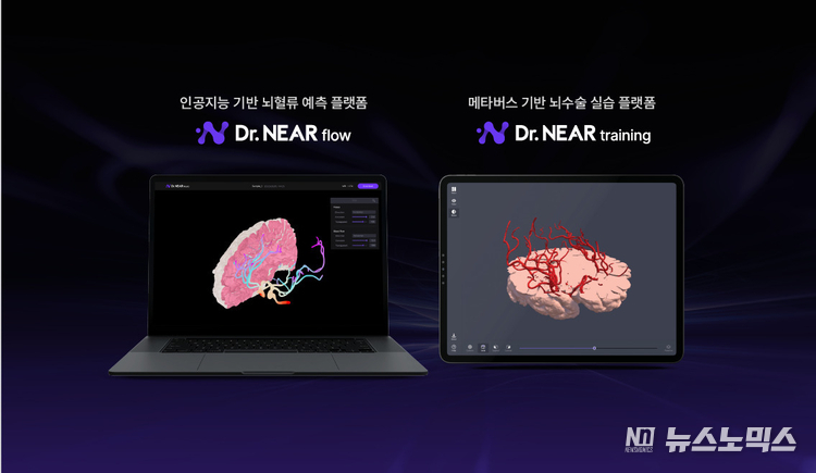 신경과 및 신경외과 의사들을 위한 뇌혈류 예측 플랫폼 ‘닥터 니어 플로우(Dr. NEAR flow)’와 뇌수술 실습 플랫폼 ‘닥터 니어 트레이닝(Dr. NEAR training)’