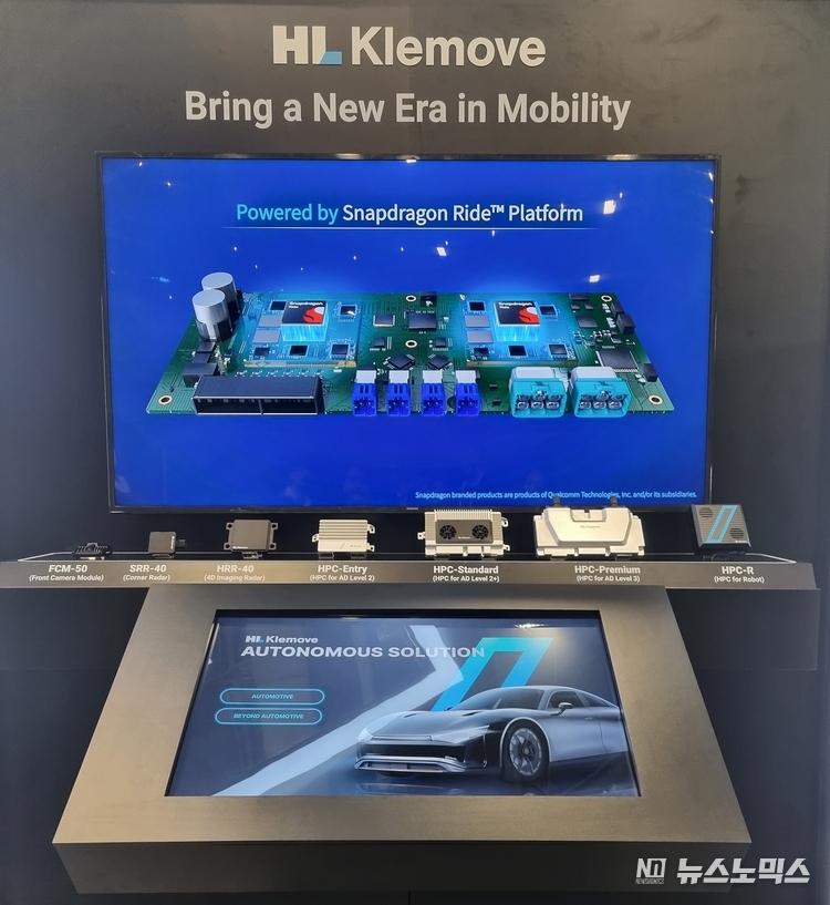 CES 2024 HL클레무브 부스에 전시된 HPC