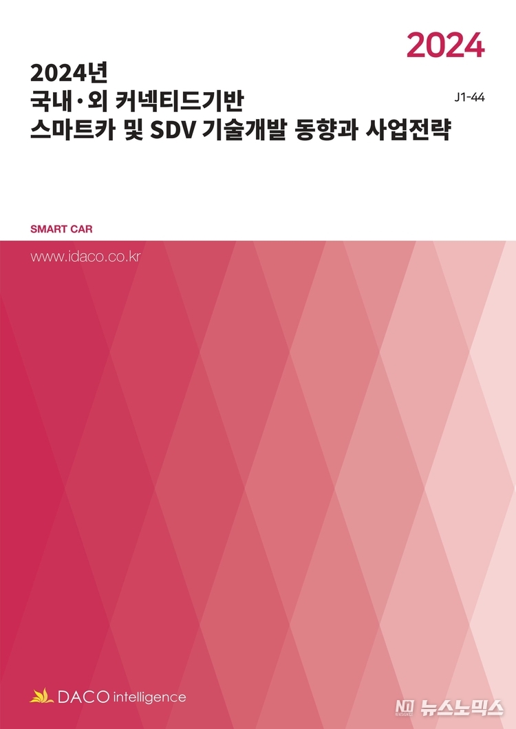‘2024년 국내·외 커넥티드기반 스마트카 및 SDV 기술개발 동향과 사업전략’ 보고서 표지