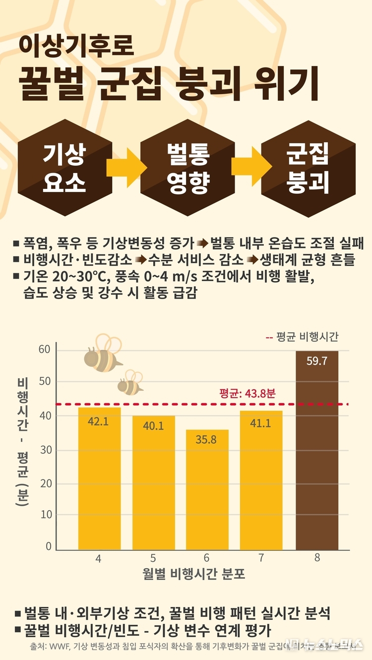 이상기후로 꿀벌 군집 붕괴 위기(제공: WWF)