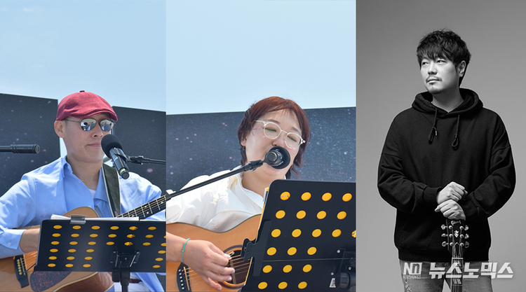 사단법인 노래로 나누는 삶 두레소리제주, (좌)김기만, 박문수, 오정태(파인뮤직대표),