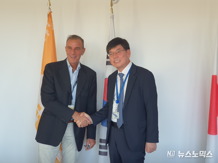 국제핵융합실험로(ITER) 국제기구 피에트로 바라바스키 사무총장과 다원시스 박선순 회장