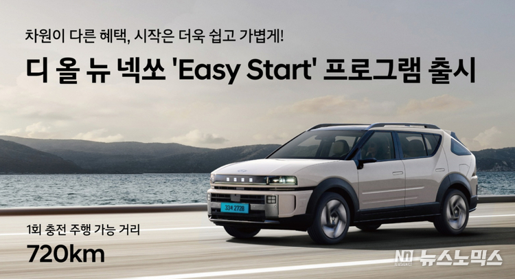 현대자동차가 수소전기차(FCEV) ‘디 올 뉴 넥쏘(The all-new NEXO)’를 부담 없이 이용할 수 있도록 출시한 ‘넥쏘 이지 스타트(Easy Start) 프로그램.