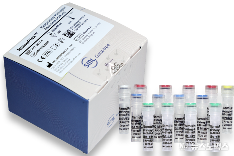 SML 제니트리가 자체 개발한 ‘NamuPlex Respiratory Pathogen kit(사진)’를 쿠웨이트 보건부에 공급한다